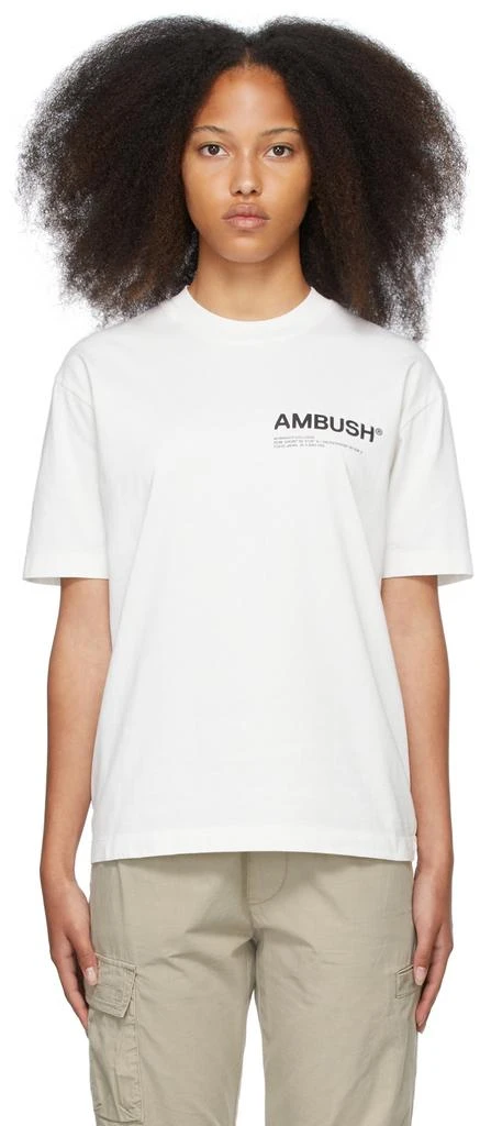 商品Ambush|White Jersey 'Workshop' T-Shirt,价格¥1053,第1张图片