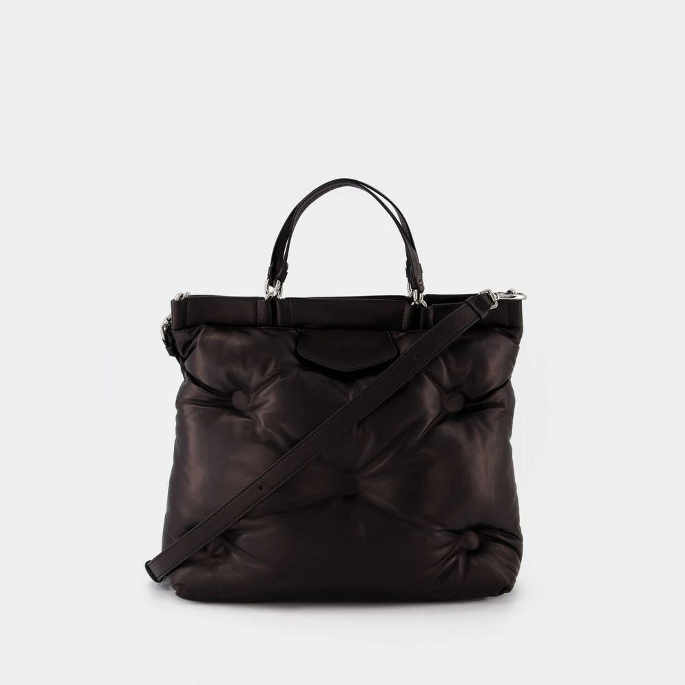 商品MAISON MARGIELA|Glam Slam M Tote Bag in Black Leather,价格¥18118,第3张图片详细描述