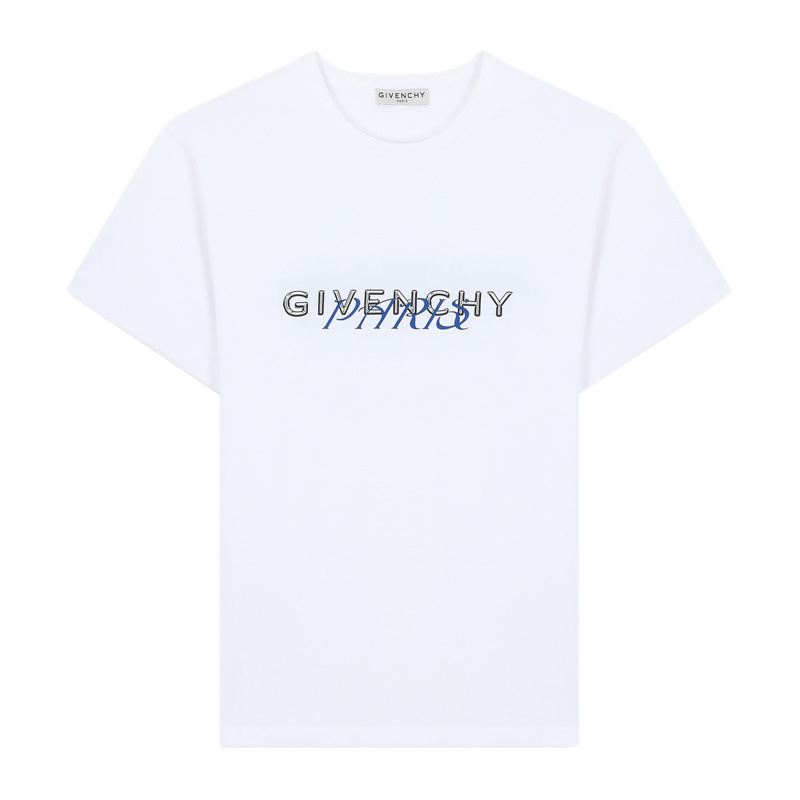 商品[国内直发] Givenchy|Givenchy 纪梵希 男士白色短袖T恤 BM70WW3002-100,价格¥2768,第1张图片