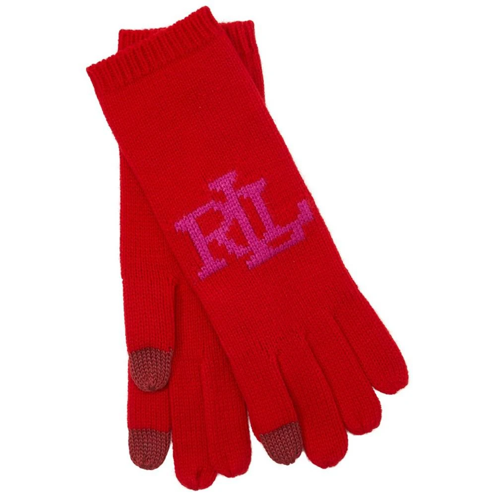 商品Ralph Lauren|Women's Intarsia Logo Touch Glove,价格¥269,第1张图片