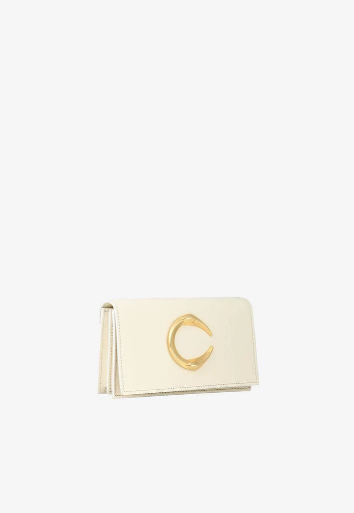 商品Roberto Cavalli|Small C Logo Chain Clutch in Calf Leather,价格¥5342,第3张图片详细描述