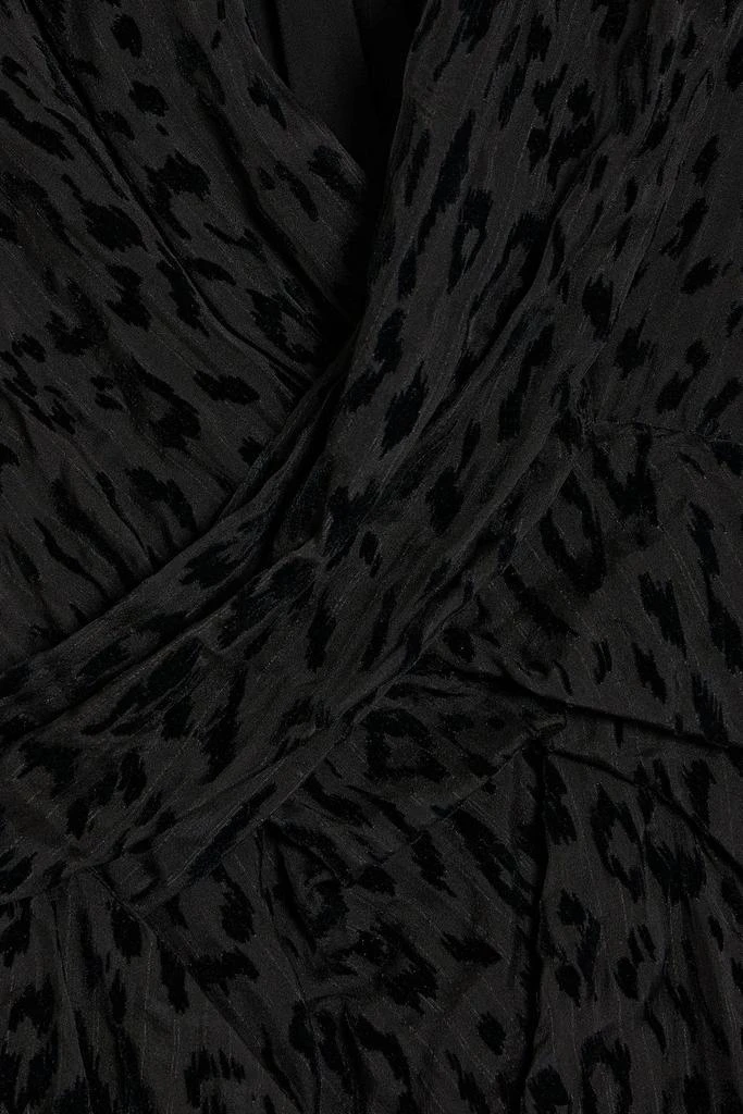 商品IRO|Layana wrap-effect devoré silk-chiffon mini dress,价格¥780,第4张图片详细描述