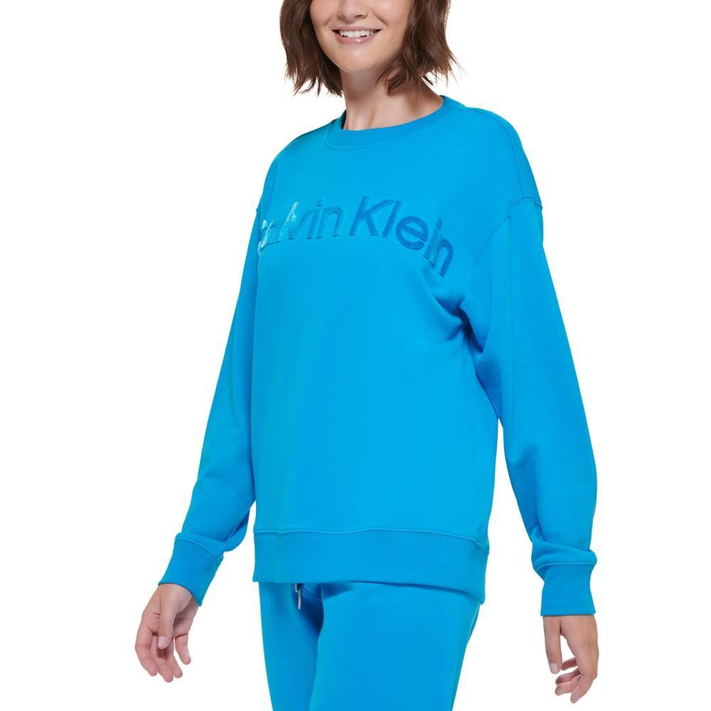 商品Calvin Klein|Women's Embroidered Logo Pullover Sweatshirt,价格¥252,第5张图片详细描述