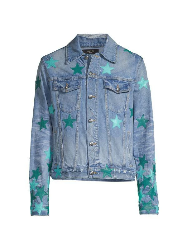 商品AMIRI|Chemist Star Denim Trucker Jacket,价格¥5177,第5张图片详细描述