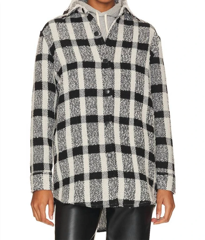 商品Steve Madden|Eldridge Shirt Jacket In Black,价格¥576,第2张图片详细描述
