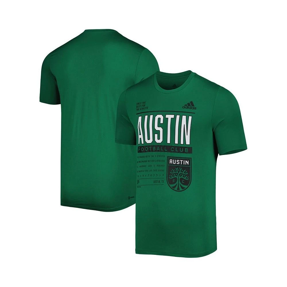 商品Adidas|Men's Green Austin FC Club DNA Performance T-shirt,价格¥256,第1张图片