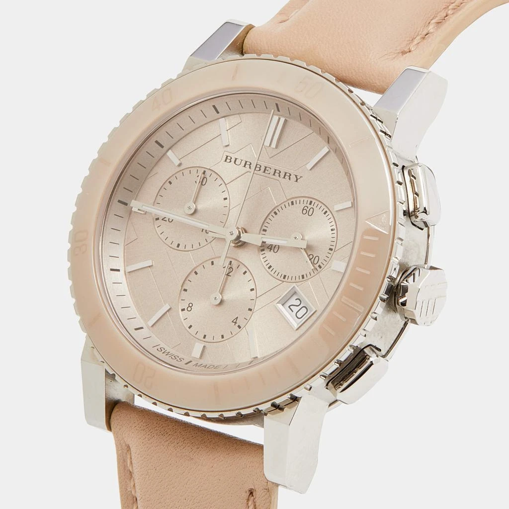 商品[二手商品] Burberry|Burberry Beige Stainless Steel Leather Classic BU9702 Women's Wristwatch 39 mm,价格¥1580,第2张图片详细描述