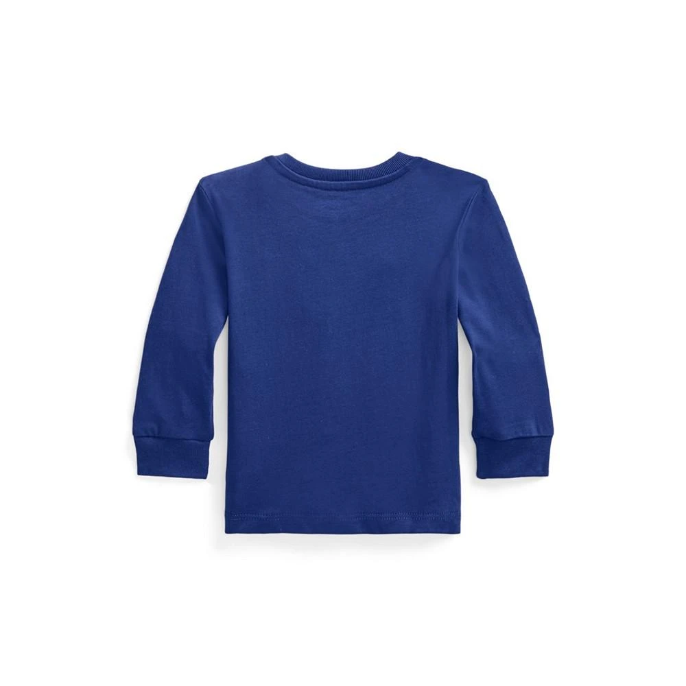 商品Ralph Lauren|Baby Boys Cotton Jersey Long Sleeve T Shirt,价格¥186,第2张图片详细描述