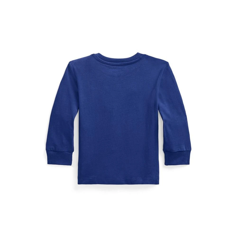 商品Ralph Lauren|Baby Boys Cotton Jersey Long Sleeve T Shirt,价格¥95,第2张图片详细描述