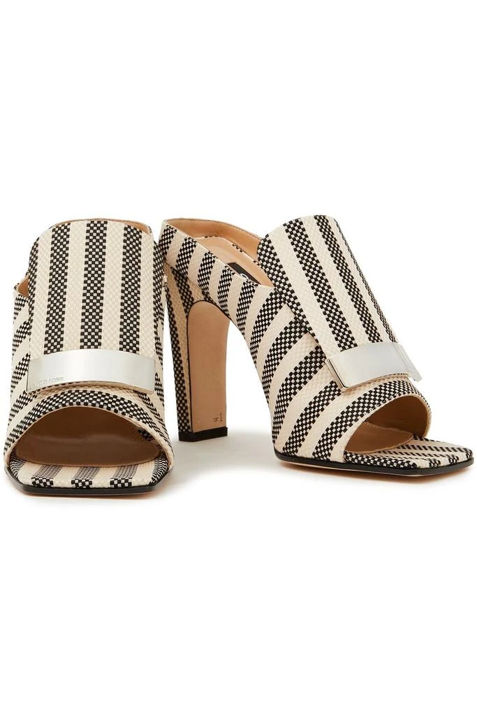 商品Sergio Rossi|sr1 embellished striped jacquard mules,价格¥3276,第2张图片详细描述