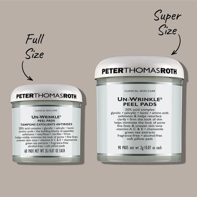 商品Peter Thomas Roth|Un-Wrinkle Peel Pads - Super Size,价格¥375,第2张图片详细描述