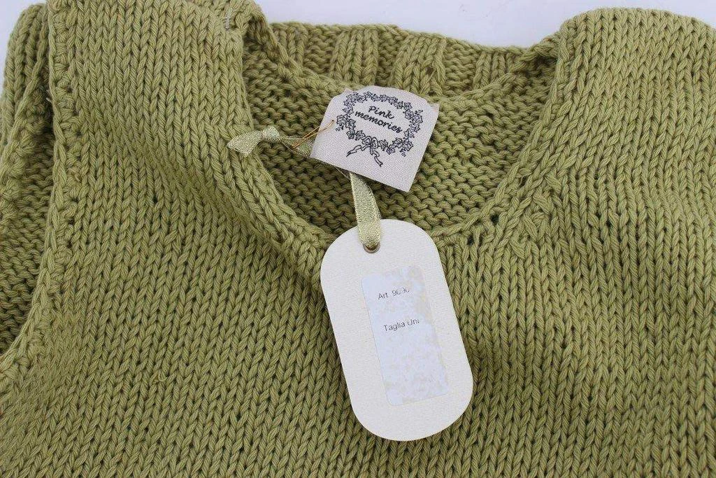 商品PINK MEMORIES|PINK MEMORIES  Cotton Blend Knitted Sleeveless Sweater,价格¥1085,第5张图片详细描述