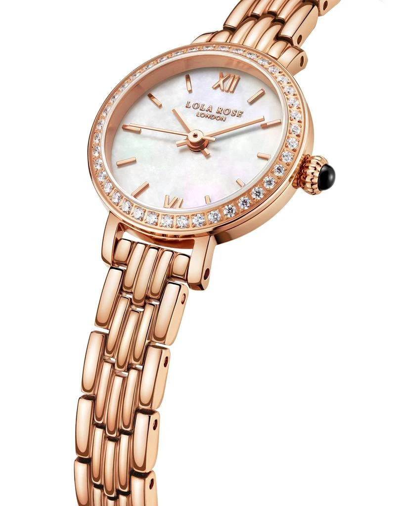 商品Lola Rose|Lola Rose Dainty Watch for Women: Rose Gloden Watch, Genuine Stainless Steel Strap, Wrapped by Stylish Gift Box - Vintage Present for Small Wrists,价格¥1019,第3张图片详细描述