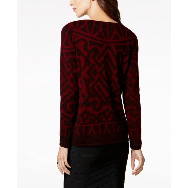 商品Charter Club|Printed Cashmere Sweater, Created for Macy's,价格¥510,第2张图片详细描述