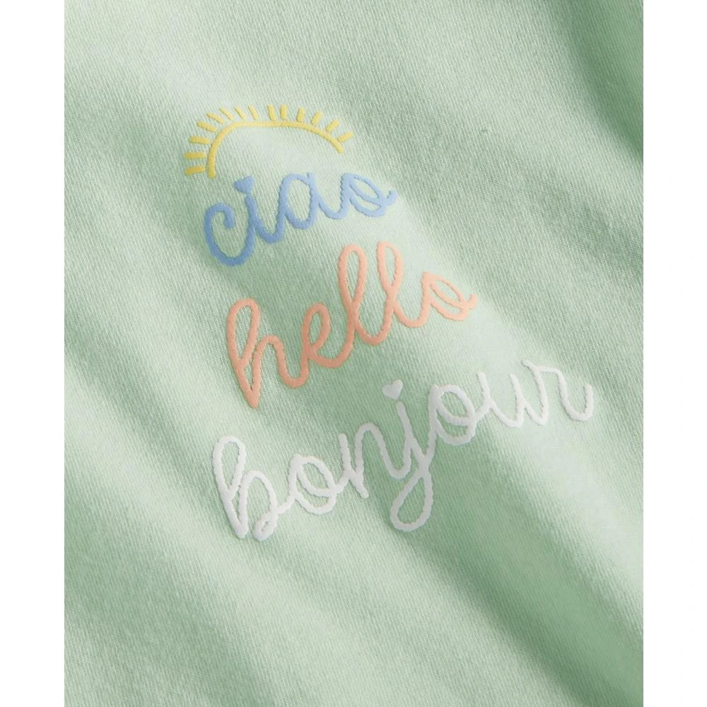 商品First Impressions|Baby Girls Hello Flutter-Sleeve Graphic T-Shirt, Created for Macy's,价格¥75,第3张图片详细描述