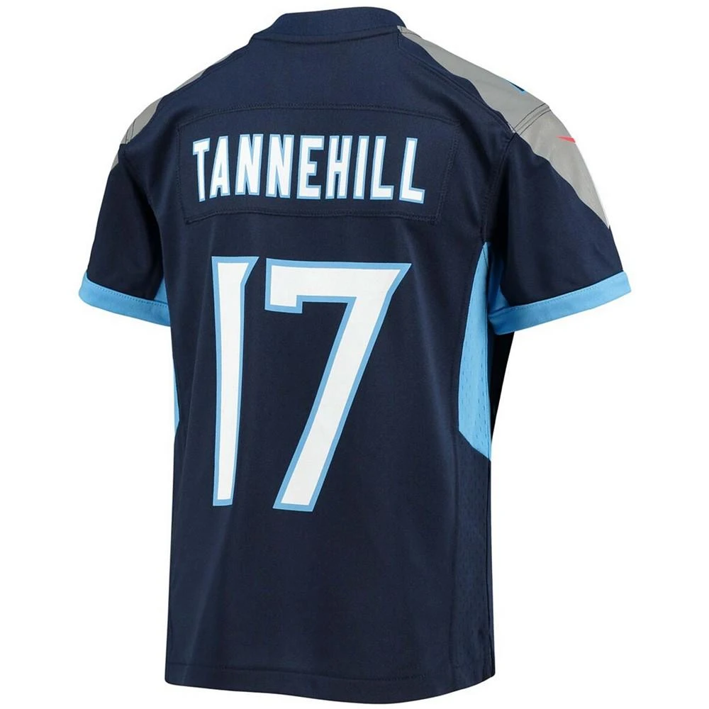 商品NIKE|Big Boys and Girls Ryan Tannehill Navy Tennessee Titans Game Jersey,价格¥676,第2张图片详细描述