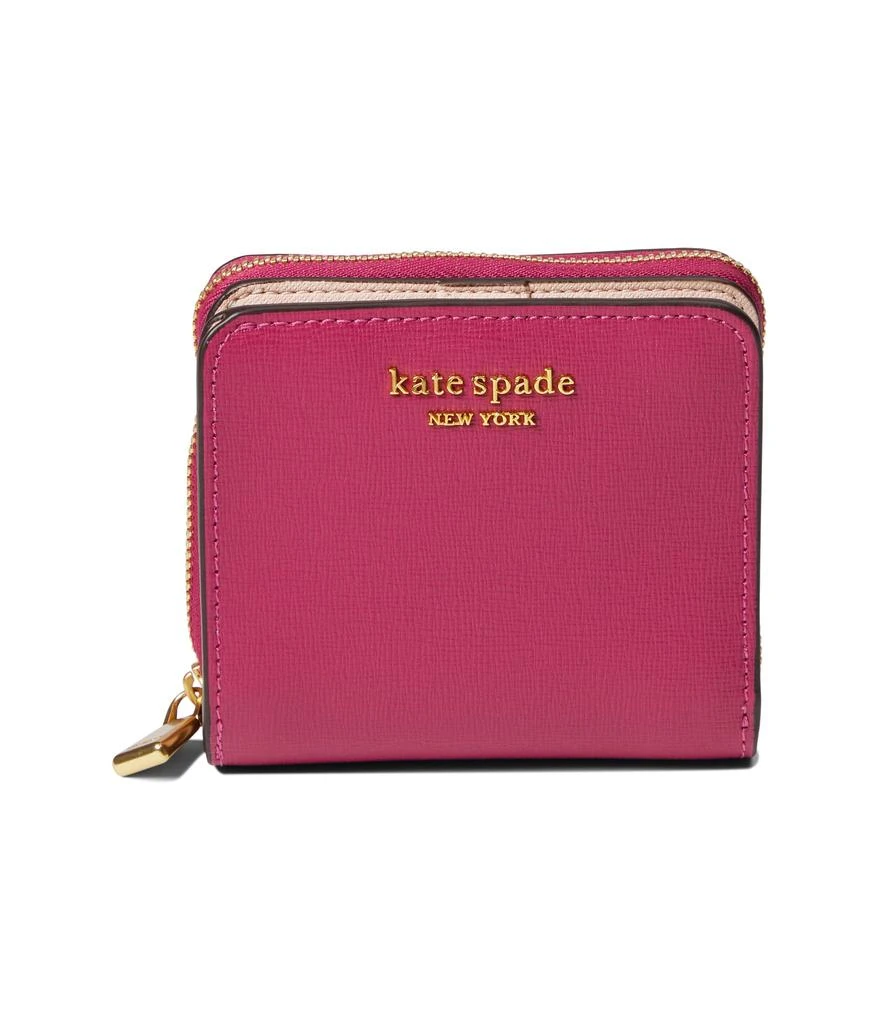 商品Kate Spade|Morgan Saffiano Leather Small Compact Wallet,价格¥1033,第1张图片