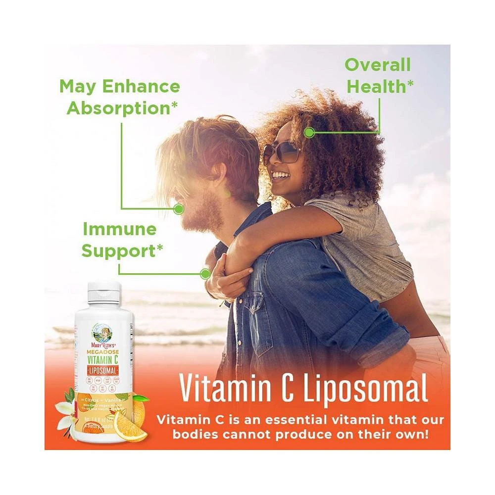 商品MaryRuth Organics|Vitamin C Liposomal, Citrus & Vanilla, 8oz,价格¥217,第2张图片详细描述