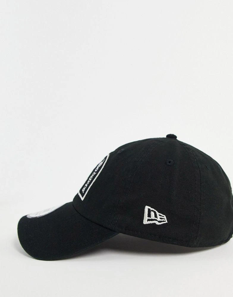 商品New Era|New Era 9Twenty LA Dodgers raw finish wash unisex cap in black,价格¥164,第3张图片详细描述