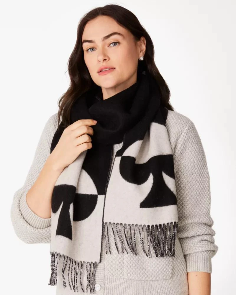 商品Kate Spade|Wool Cashmere Oversized Scarf,价格¥519,第5张图片详细描述