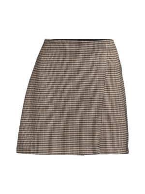 商品Max Studio|Checked A Line Mini Skirt,价格¥221,第5张图片详细描述