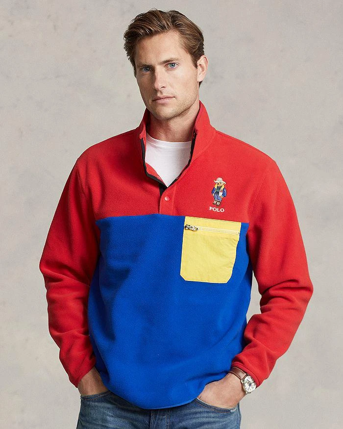 商品Ralph Lauren|Colorblocked Polo Bear Pullover,价格¥622,第3张图片详细描述