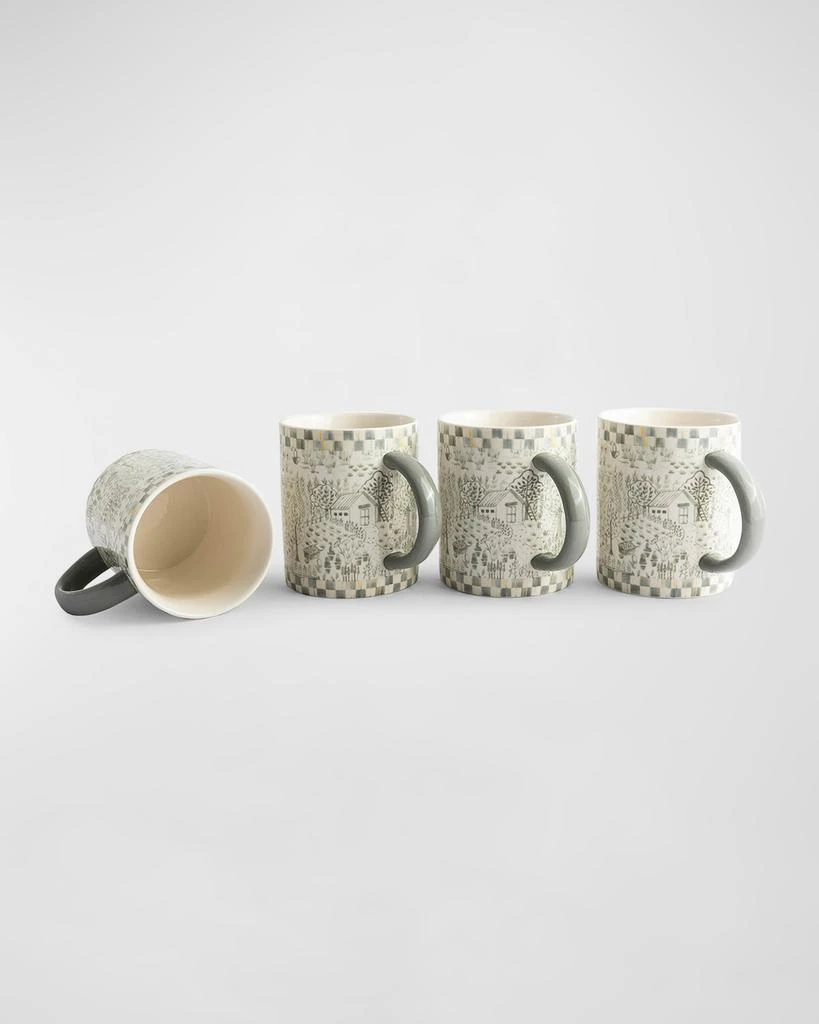 商品MacKenzie-Childs|Sterling Cottage Mugs, Set of 4,价格¥1154,第2张图片详细描述