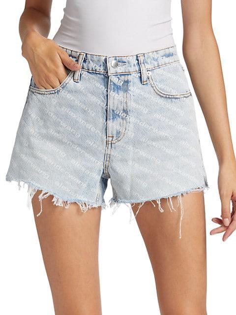 商品Alexander Wang|Bite Logo Denim Shorts,价格¥1704,第5张图片详细描述