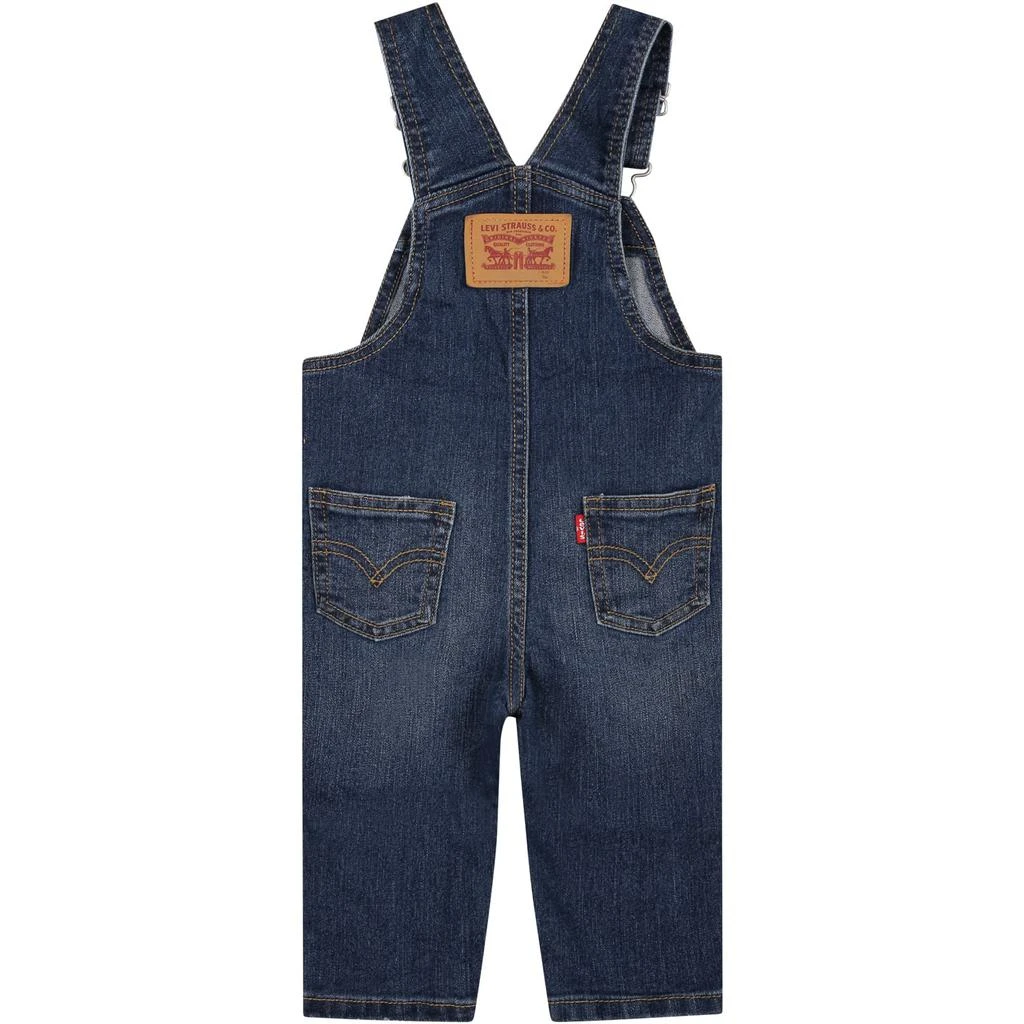 商品Levi's|Levi's Blue Dungarees For Baby Boy With Logo,价格¥760,第2张图片详细描述