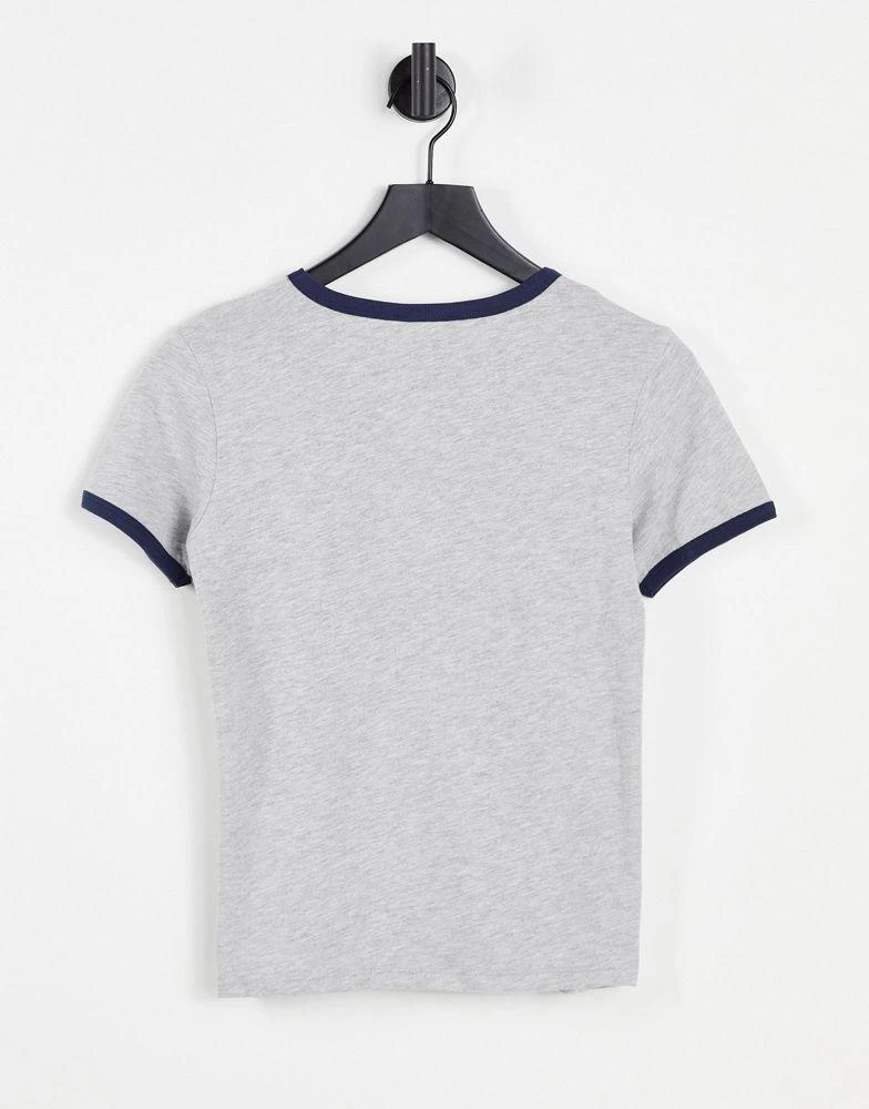 商品Aeropostale|Aeropostale ringer logo t-shirt in grey,价格¥73,第2张图片详细描述