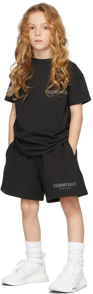 商品Essentials|Kids Black Jersey T-Shirt,价格¥95,第1张图片