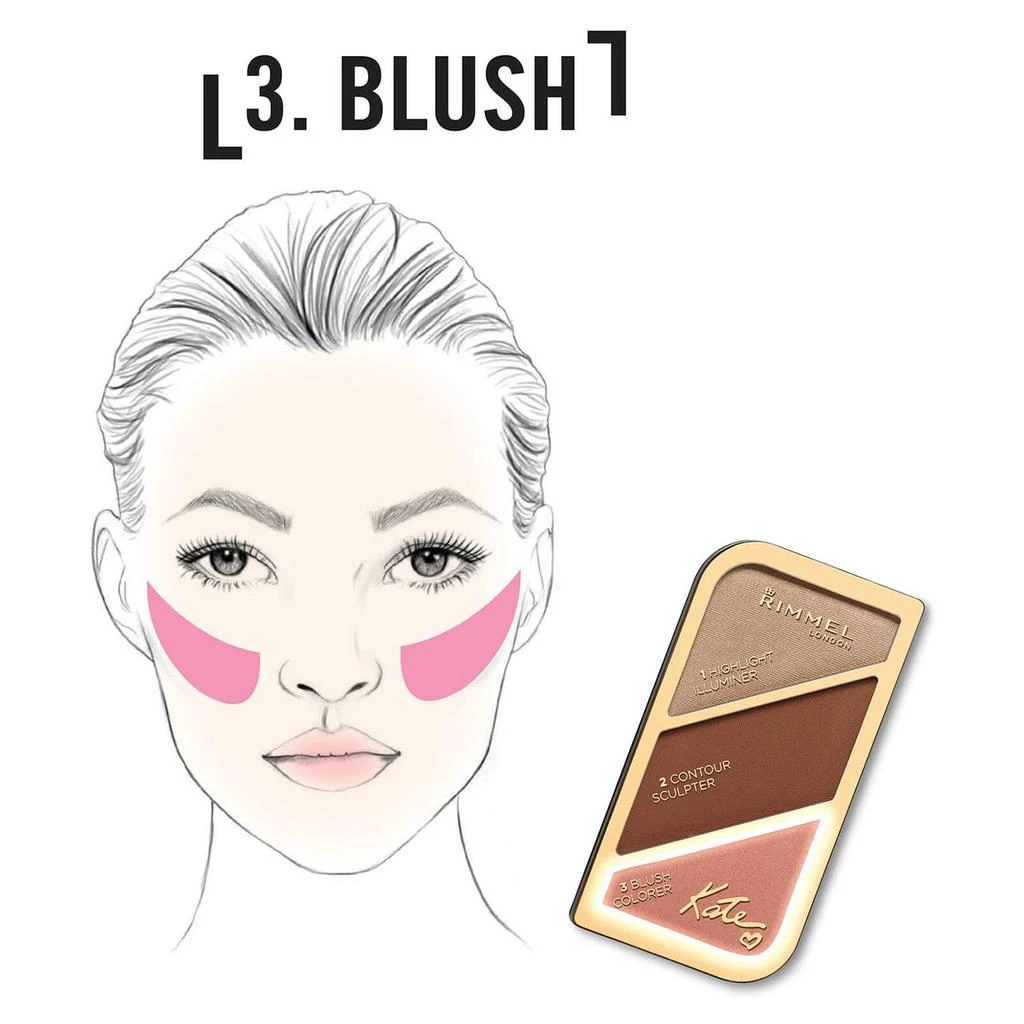 商品Rimmel|Rimmel Sculpting Highlighter Palette - 003 18.5g,价格¥78,第5张图片详细描述