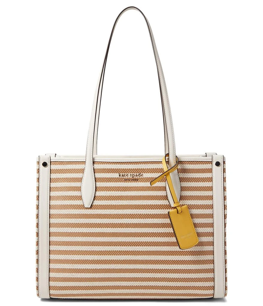 商品Kate Spade|Market Striped Fabric Medium Tote,价格¥916,第1张图片