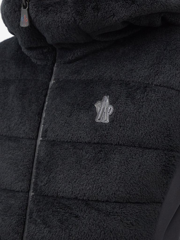 商品Moncler|Logo-patch faux-fur quilted down hooded jacket,价格¥6837,第5张图片详细描述