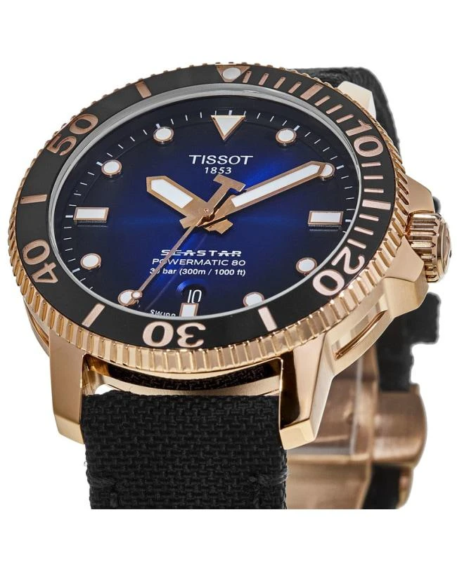 商品Tissot|Tissot Seastar 1000 Blue Dial Textile Strap Men's Watch T120.407.37.041.00,价格¥4867,第2张图片详细描述