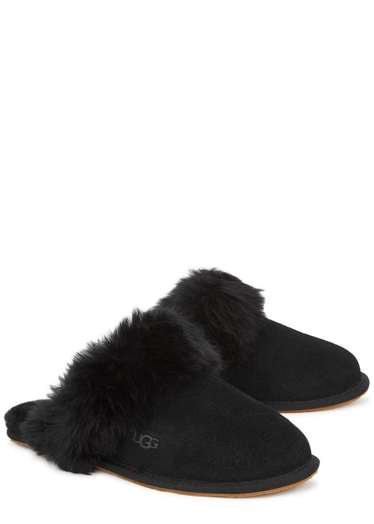 商品UGG|Scruff Sis shearling-trimmed suede slippers,价格¥878,第2张图片详细描述