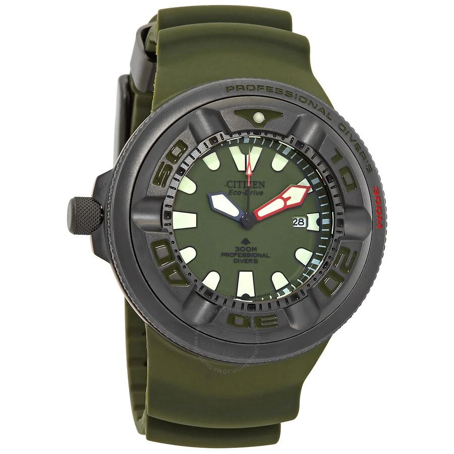 商品Citizen|Promaster Marine Eco-Drive Green Dial Men's Watch BJ8057-17X,价格¥2745,第1张图片