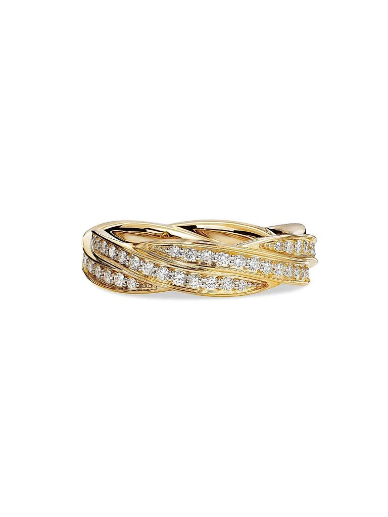 商品David Yurman|DY Helios⿢ Band Ring in 18K Yellow Gold,价格¥40602,第1张图片
