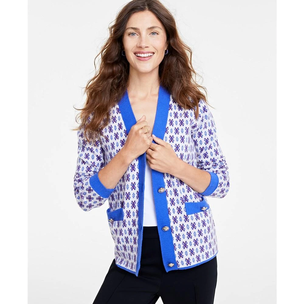 商品On 34th|Women's Jacquard Cardigan, Created for Macy's,价格¥178,第1张图片