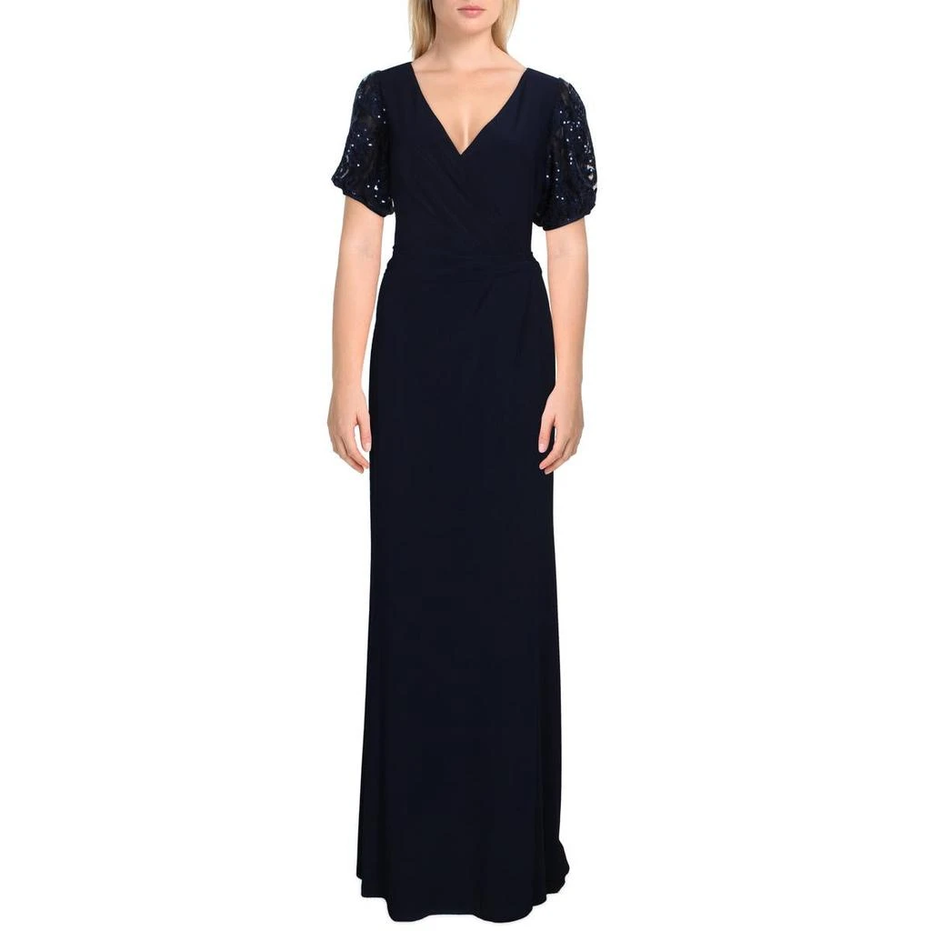 商品Ralph Lauren|Lauren Ralph Lauren Womens Sequined Puff Sleeves Evening Dress,价格¥297,第1张图片