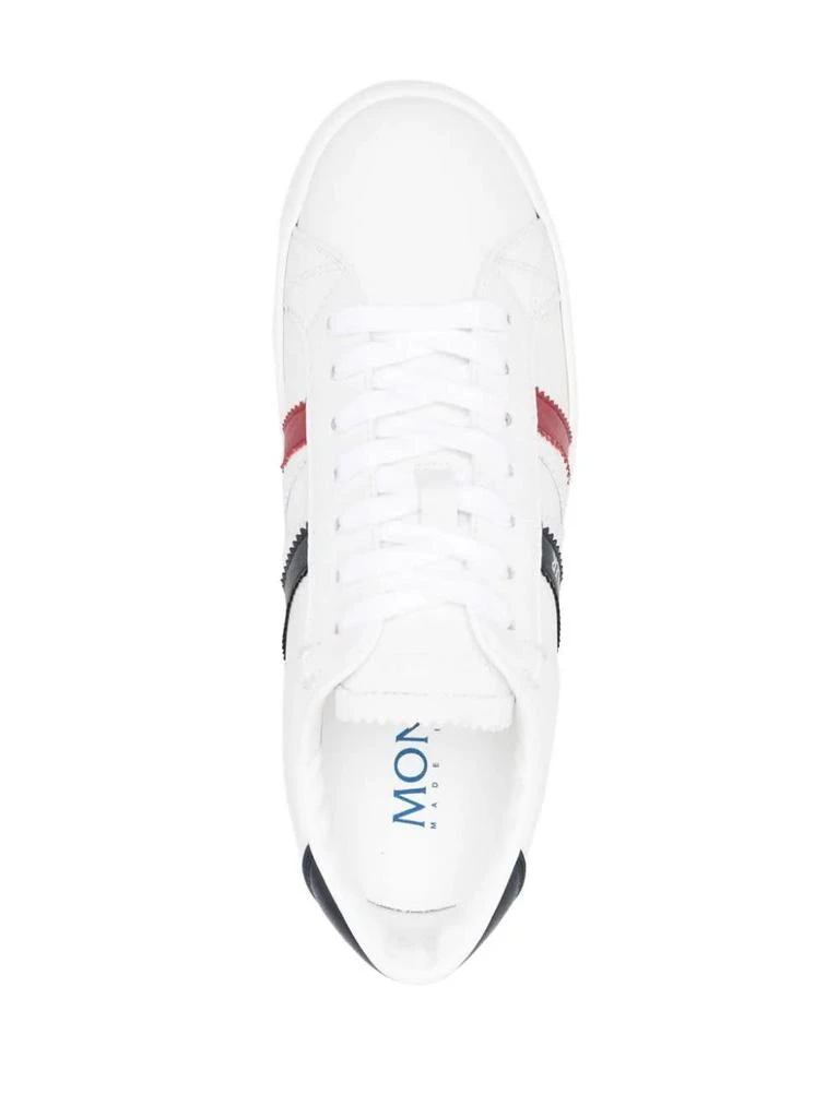 商品Moncler|Monaco M Sneakers In White, Blue And Red,价格¥3810,第4张图片详细描述