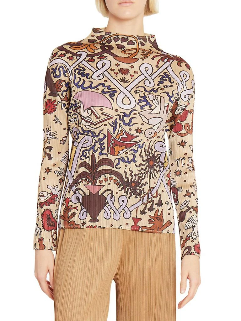 商品Pleats Please|Interplanetary Funnel Neck Top,价格¥1638,第3张图片详细描述