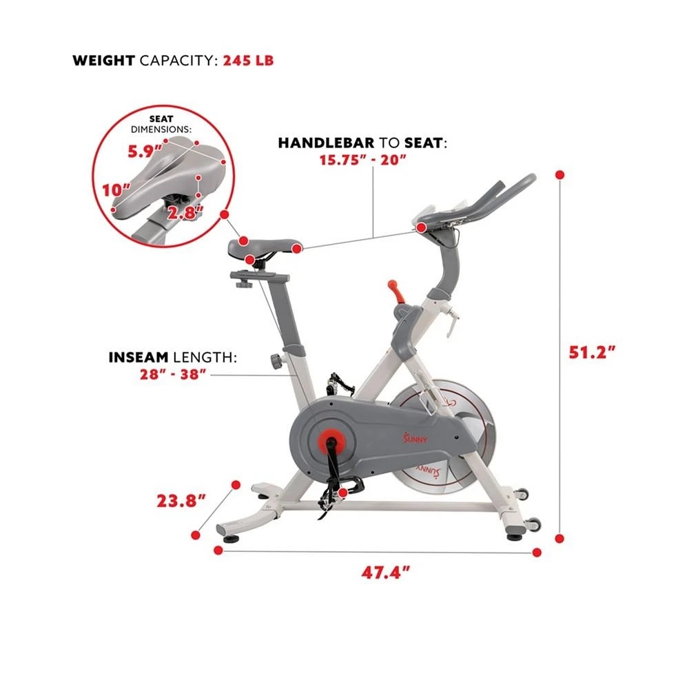 Belt Drive Pro Lite Indoor Cycling Exercise Bike, Sf-B1970 商品