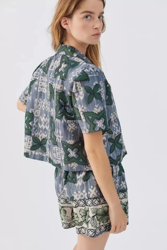 商品Urban Renewal|Urban Renewal Remnants Printed Souvenir Shirt & Short 2-Piece Set,价格¥75,第2张图片详细描述