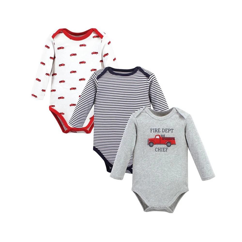 商品Hudson|Baby Boys Long Sleeve Bodysuits, Pack of 3,价格¥188,第1张图片