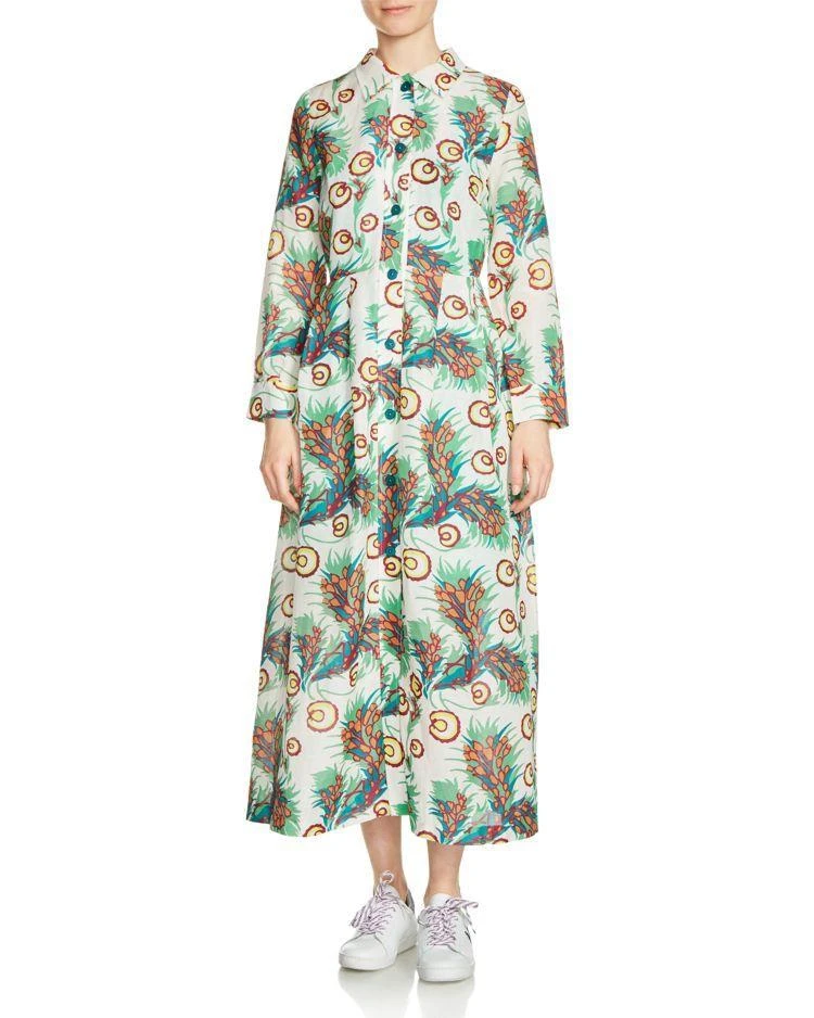 商品Maje|Maje Rawai Printed Midi Shirt Dress,价格¥1864,第1张图片