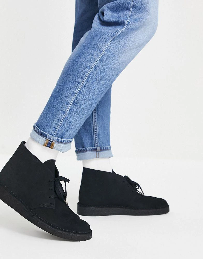 商品Clarks|Clarks Originals Desert coal boots in black suede,价格¥1236,第3张图片详细描述