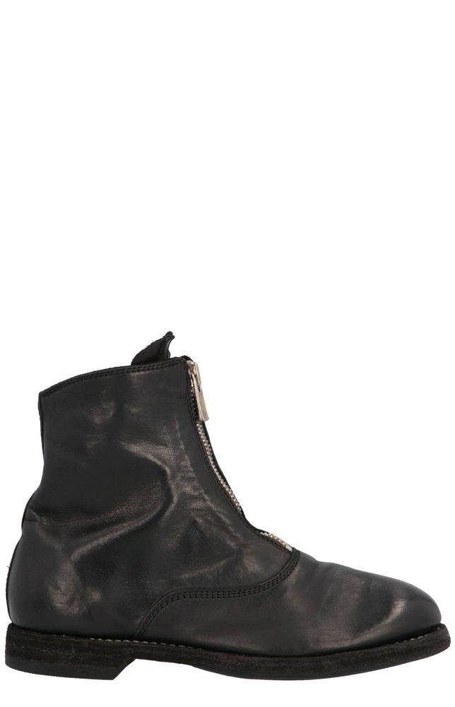Guidi Front-Zipped Ankle Boots商品第1张图片规格展示