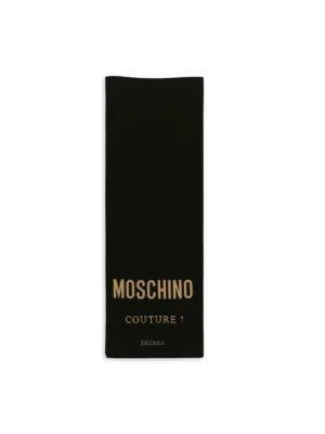 商品Moschino|Logo Embroidered Wool Blend Scarf,价格¥725,第2张图片详细描述