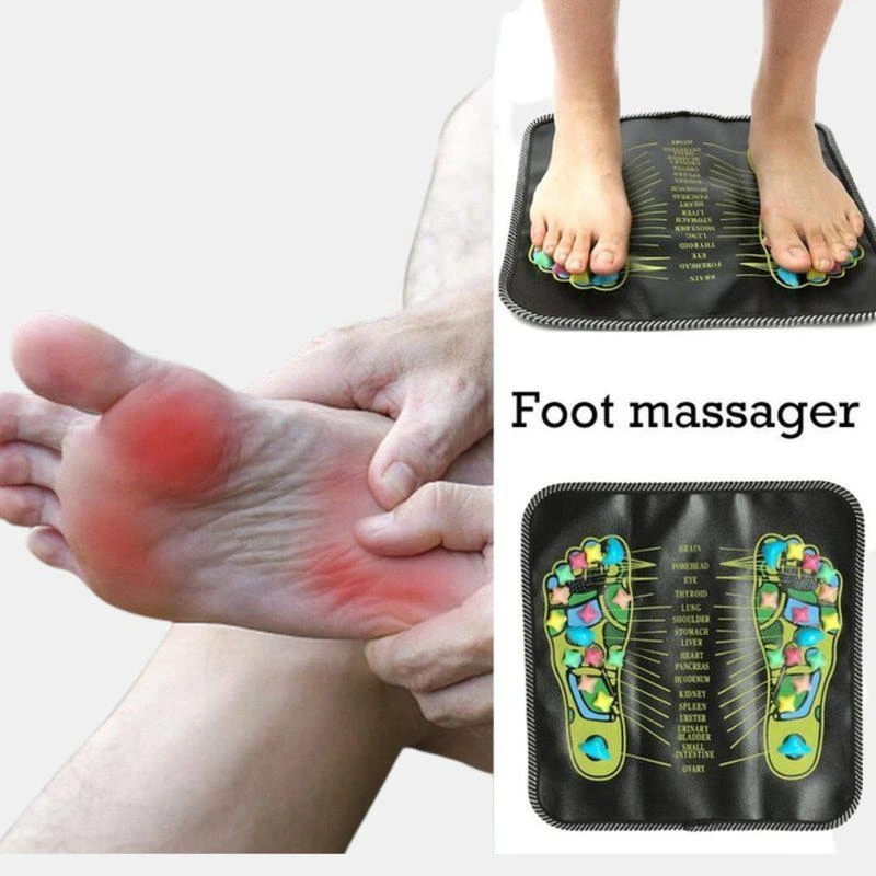 商品Vigor|Reflexology Acupressure Mat Pad Massager Massage Foot Stone Foot Leg Pain Reliever Bulk 3 Sets 3 PACK,价格¥343,第2张图片详细描述